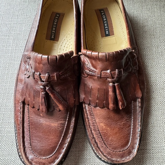 Florsheim Men\'s Tassel Loafers in Rich Brown